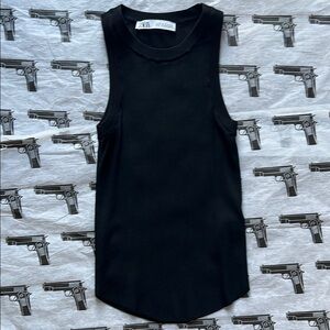 Zara Black Sleeveless Top